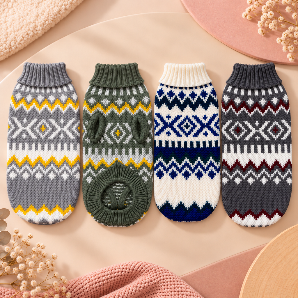 Sweater estampado para perro Mokinini – Diseño Nórdico