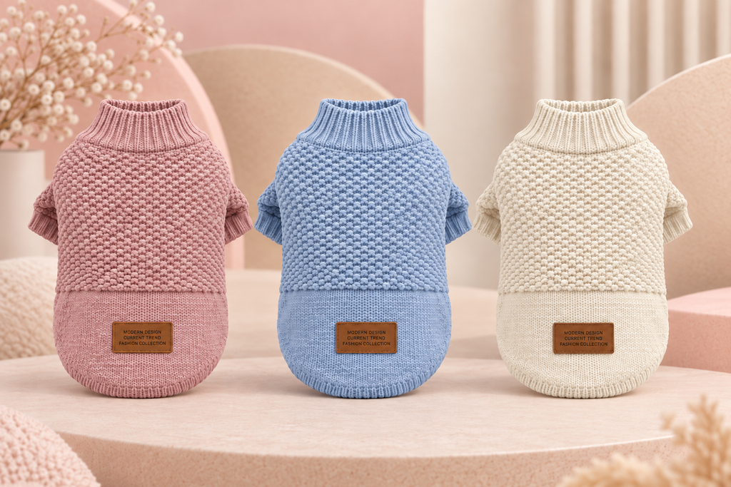 Sweater tejido para perro Mokinini – Colores Pastel