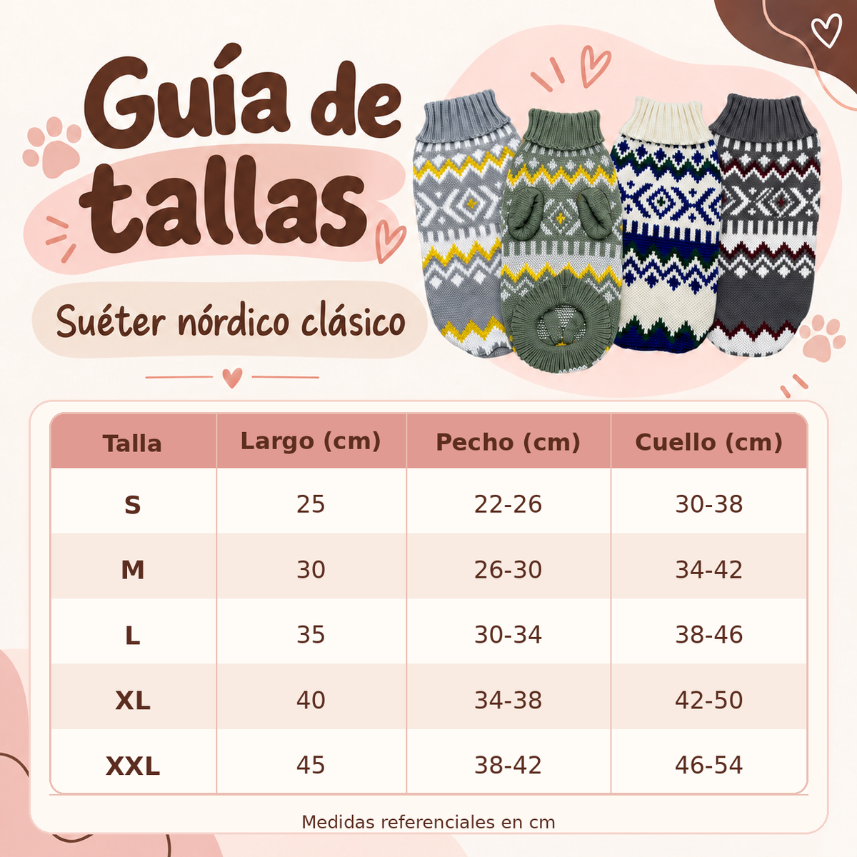 Sweater estampado para perro Mokinini – Diseño Nórdico