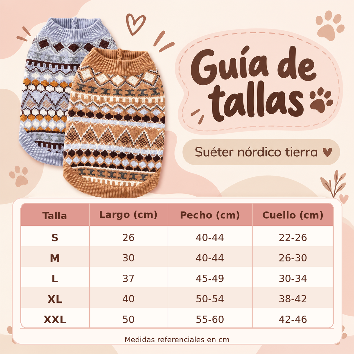 Sweater tejido para perro Mokinini – Diseño Geométrico
